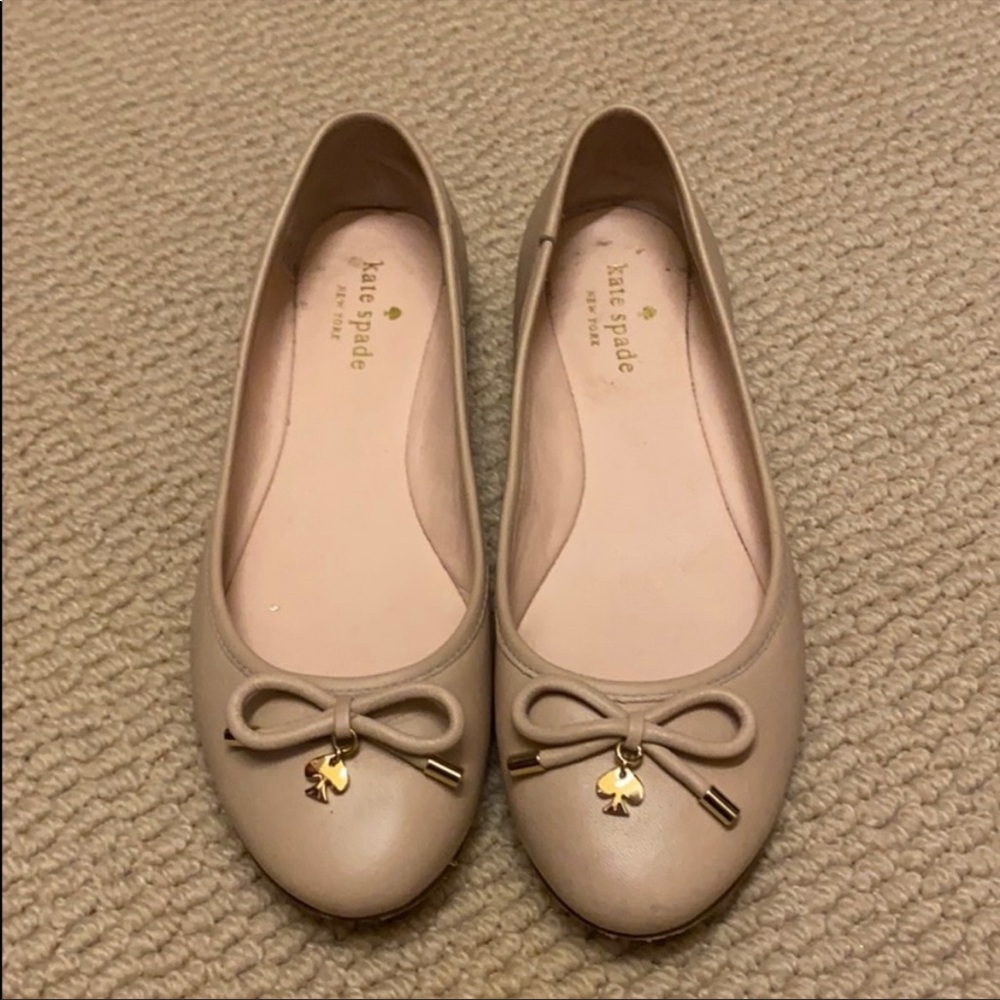 KATE SPADE LUCKY CHARM FLATS size 8